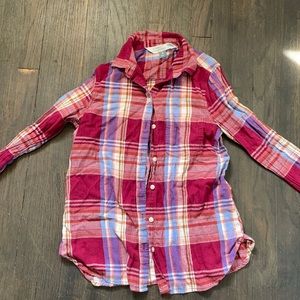Multi colored plaid long sleeve